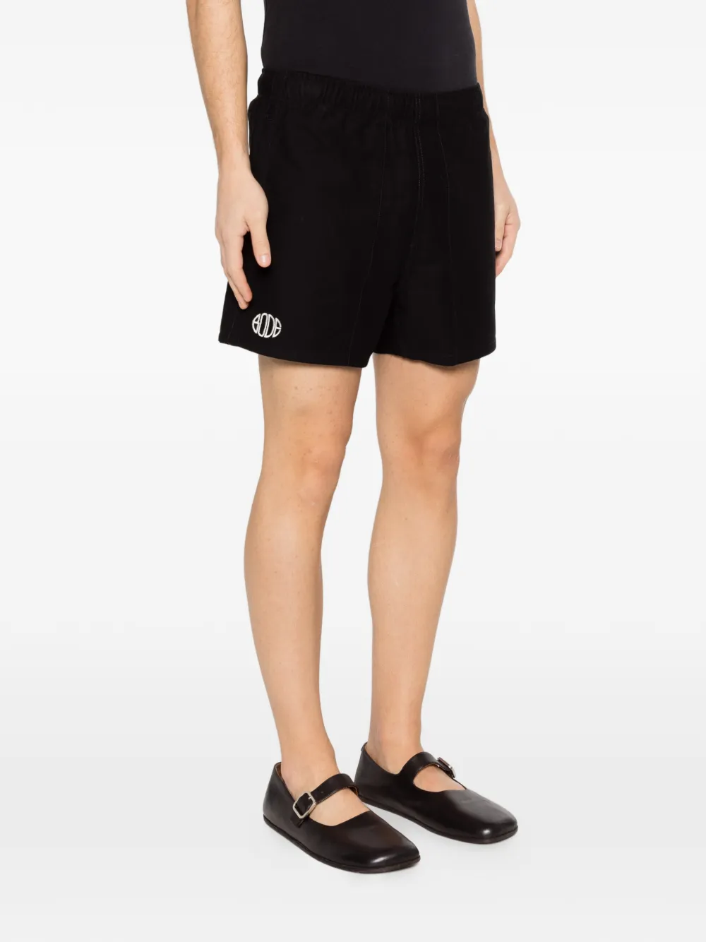  Bode Logo-detail Shorts - Black 
