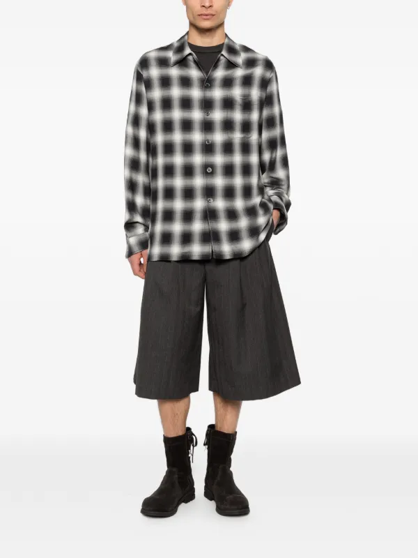 OUR LEGACY Split ストライプ ショートパンツ | グレー | FARFETCH JP
