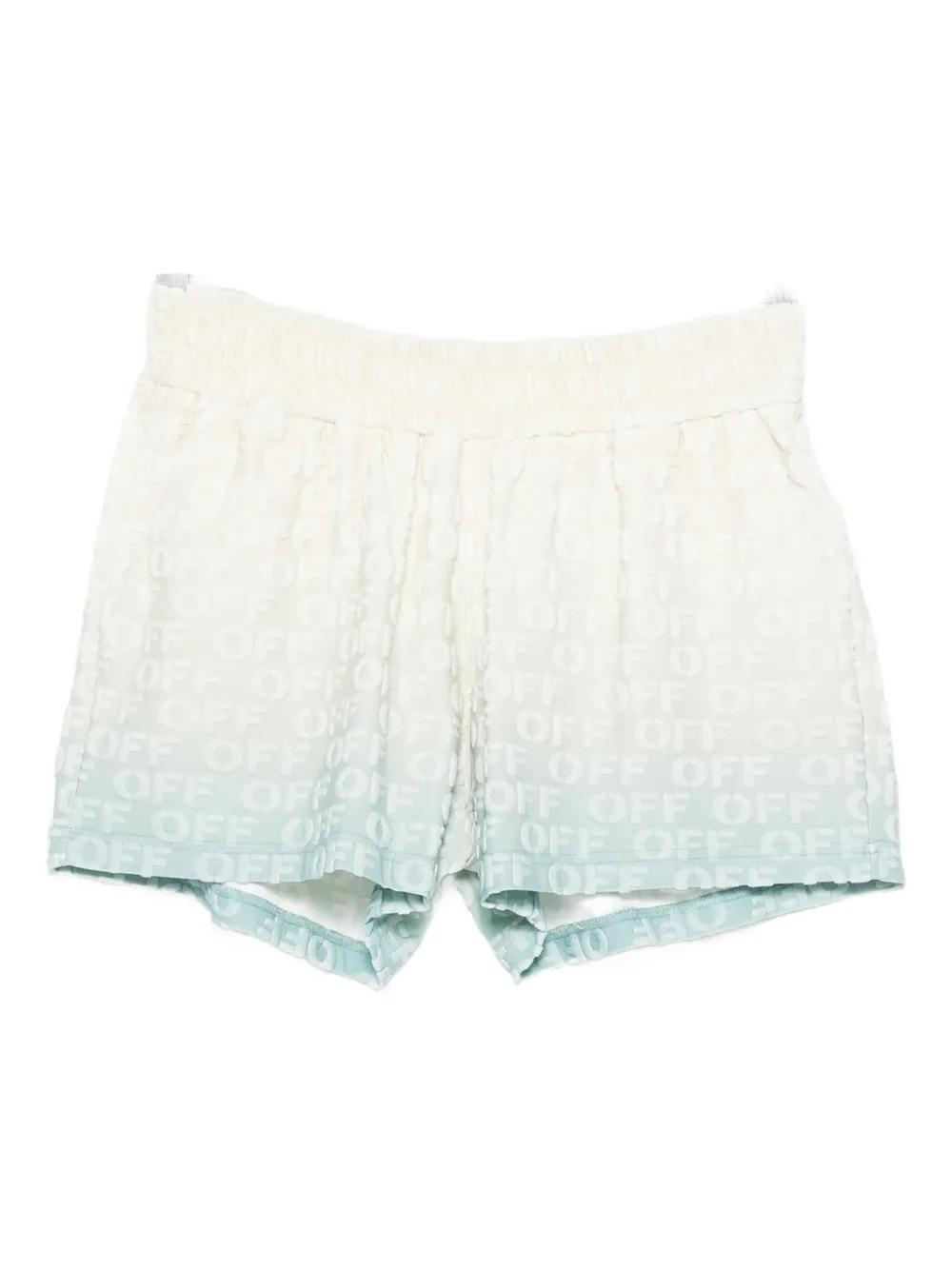 Off-white Logo-pattern Shorts In White