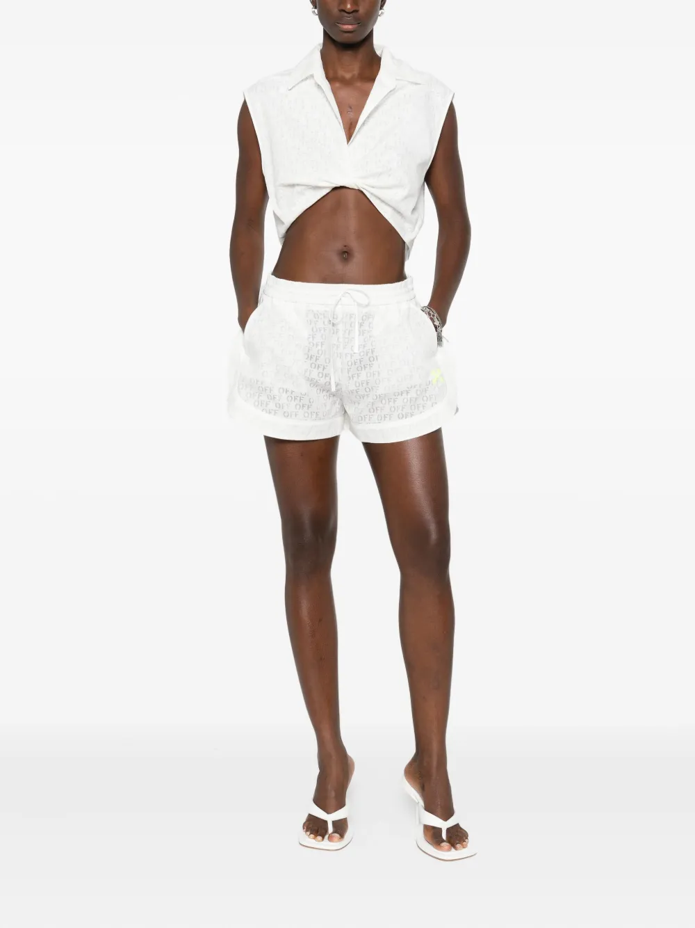Off-White linen shorts | Short Shorts | Image 2