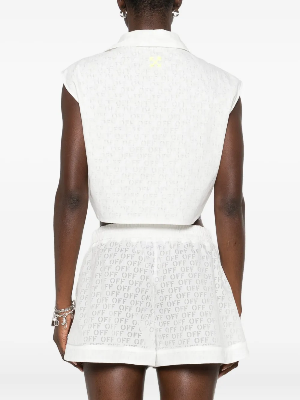 Off-White Tanktop met V-hals Wit