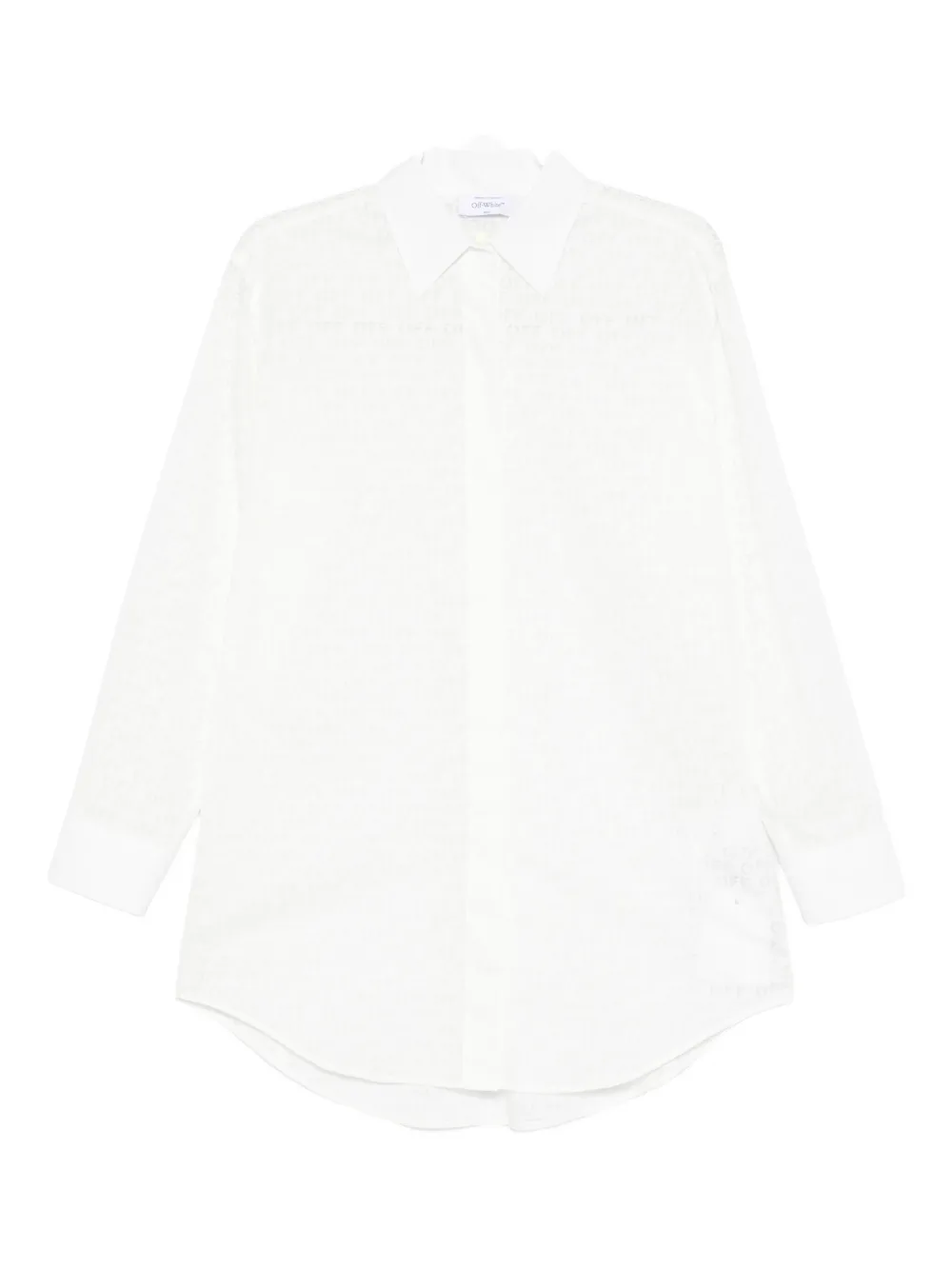 Off-white Patterned Shirt In White