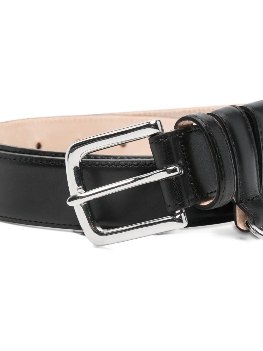  Tibi Leather Belt - Black 