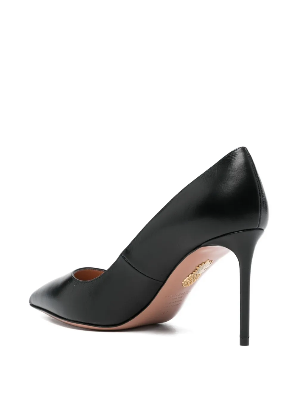 Aquazzura 85 mm Purist pumps met puntige neus Zwart