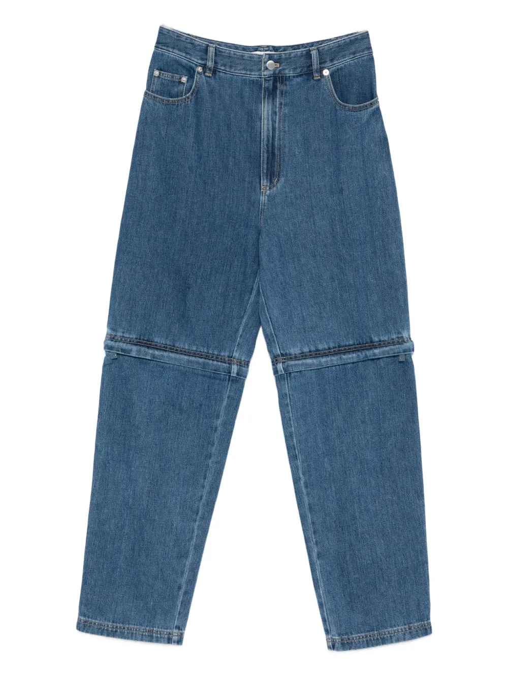 Tibi Convertible Lars Jeans In Blue