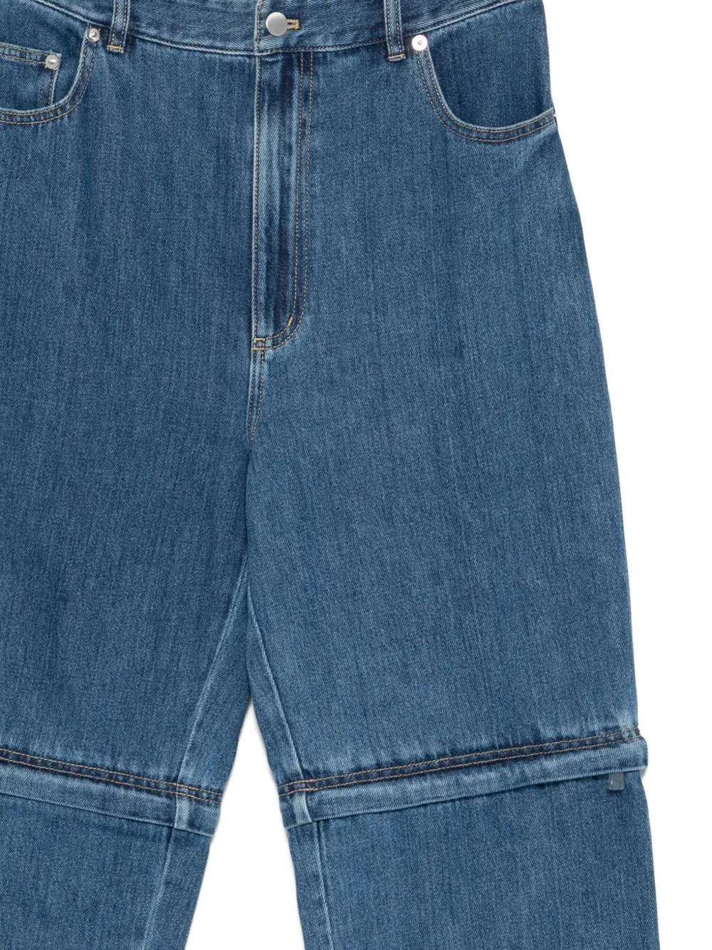 Tibi Convertible Lars Jeans In Blue