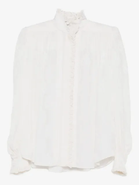 Chloé ruffled jacquard blouse