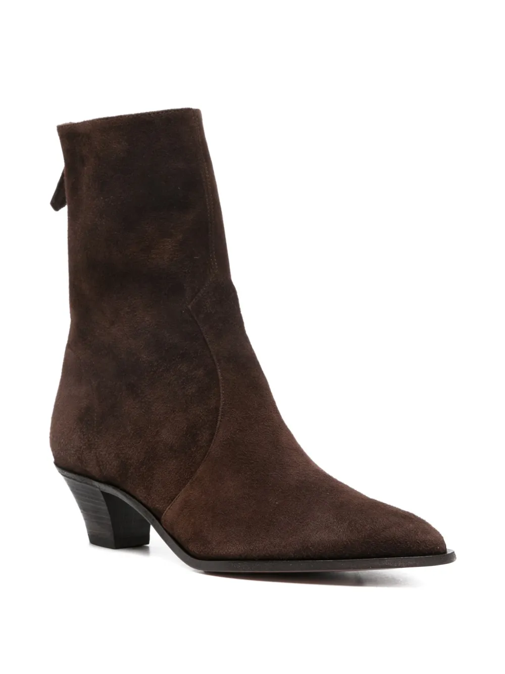 Aquazzura Brunswick Suede Ankle Boots In Brown