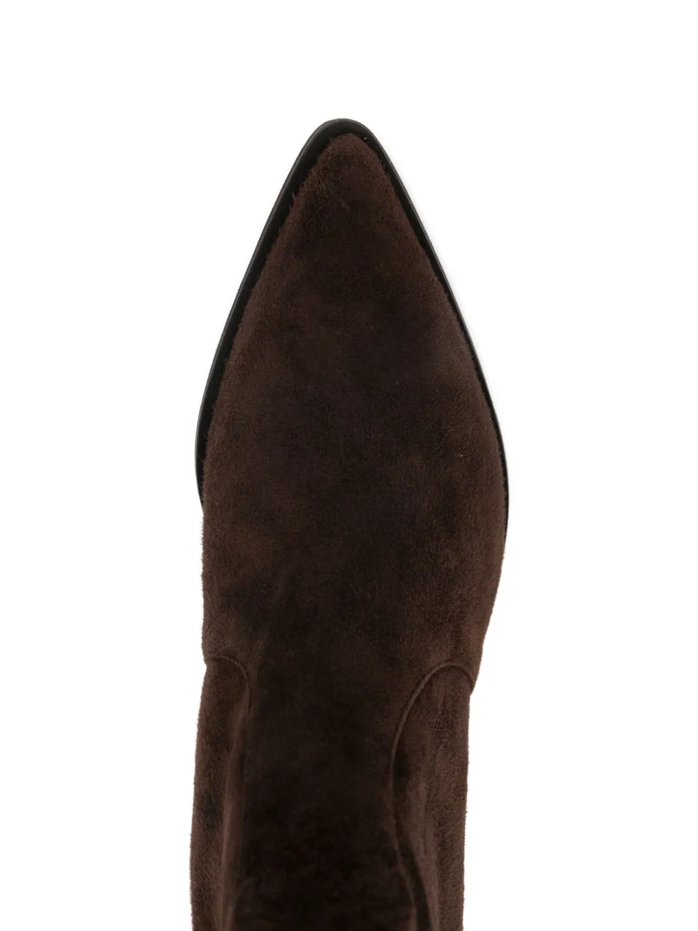 Aquazzura Brunswick Suede Ankle Boots In Brown