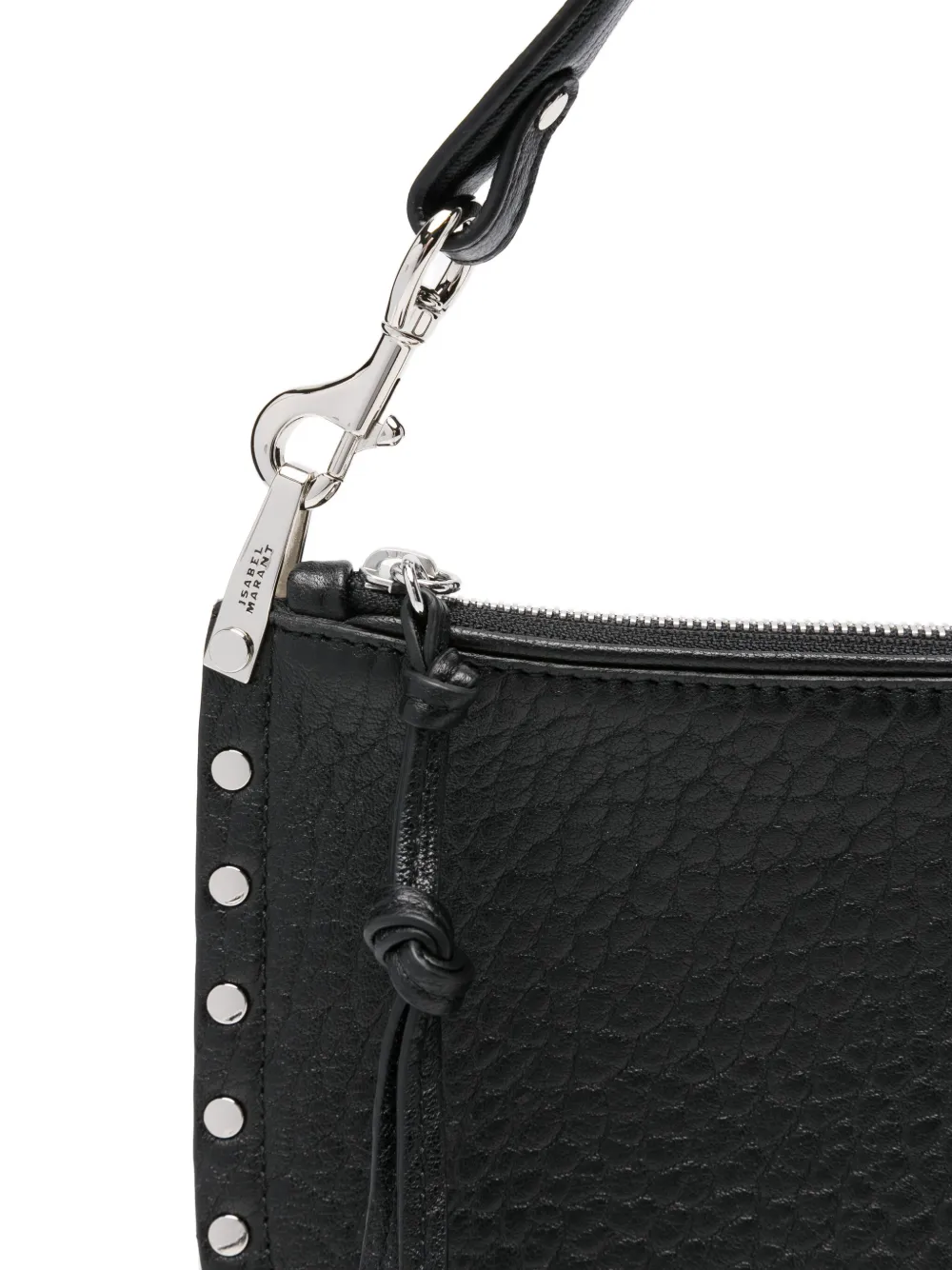 Isabel Marant Oskan Studded Shoulder Bag In Black