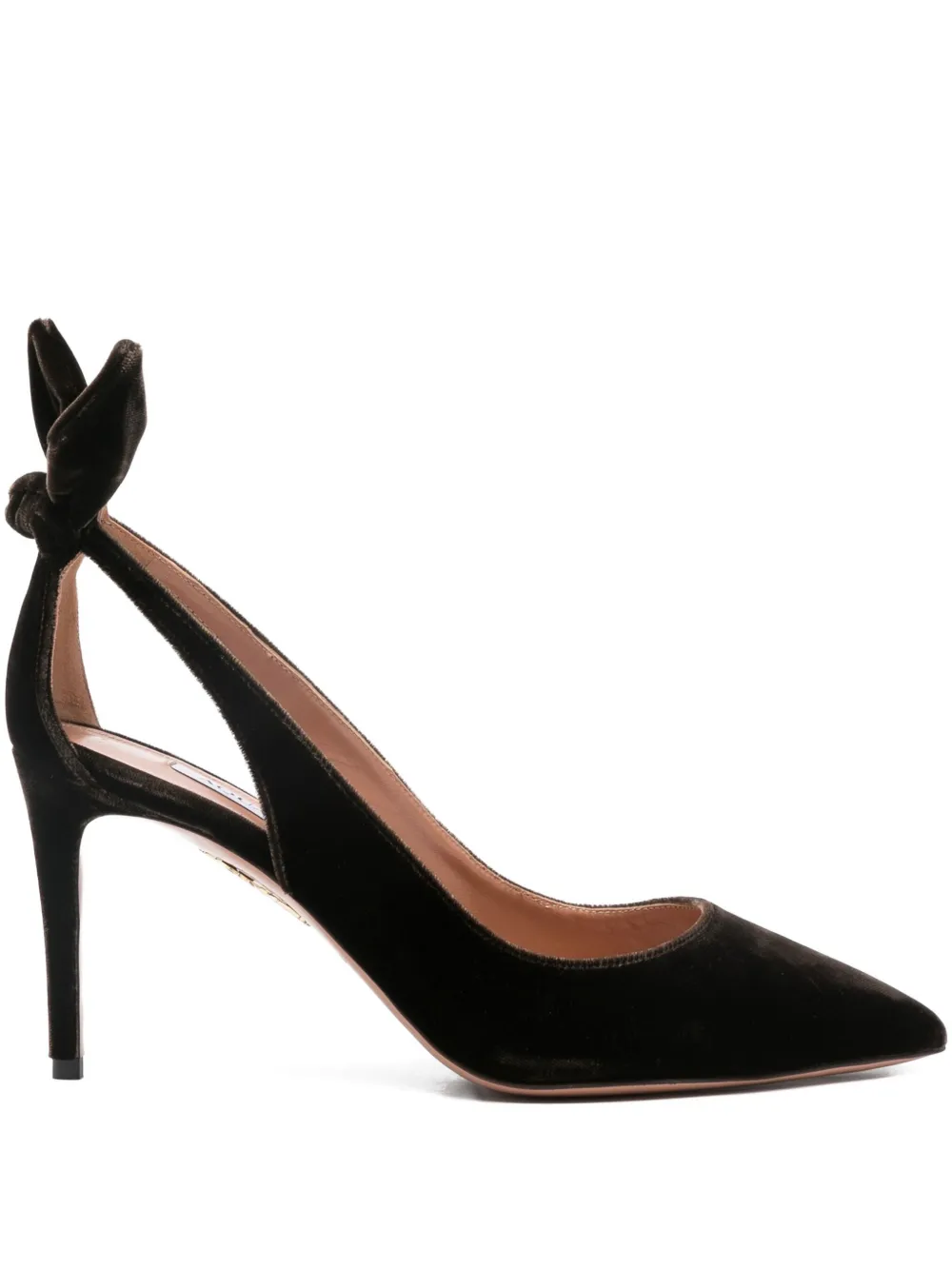 Aquazzura 85 mm pumps met strik Zwart