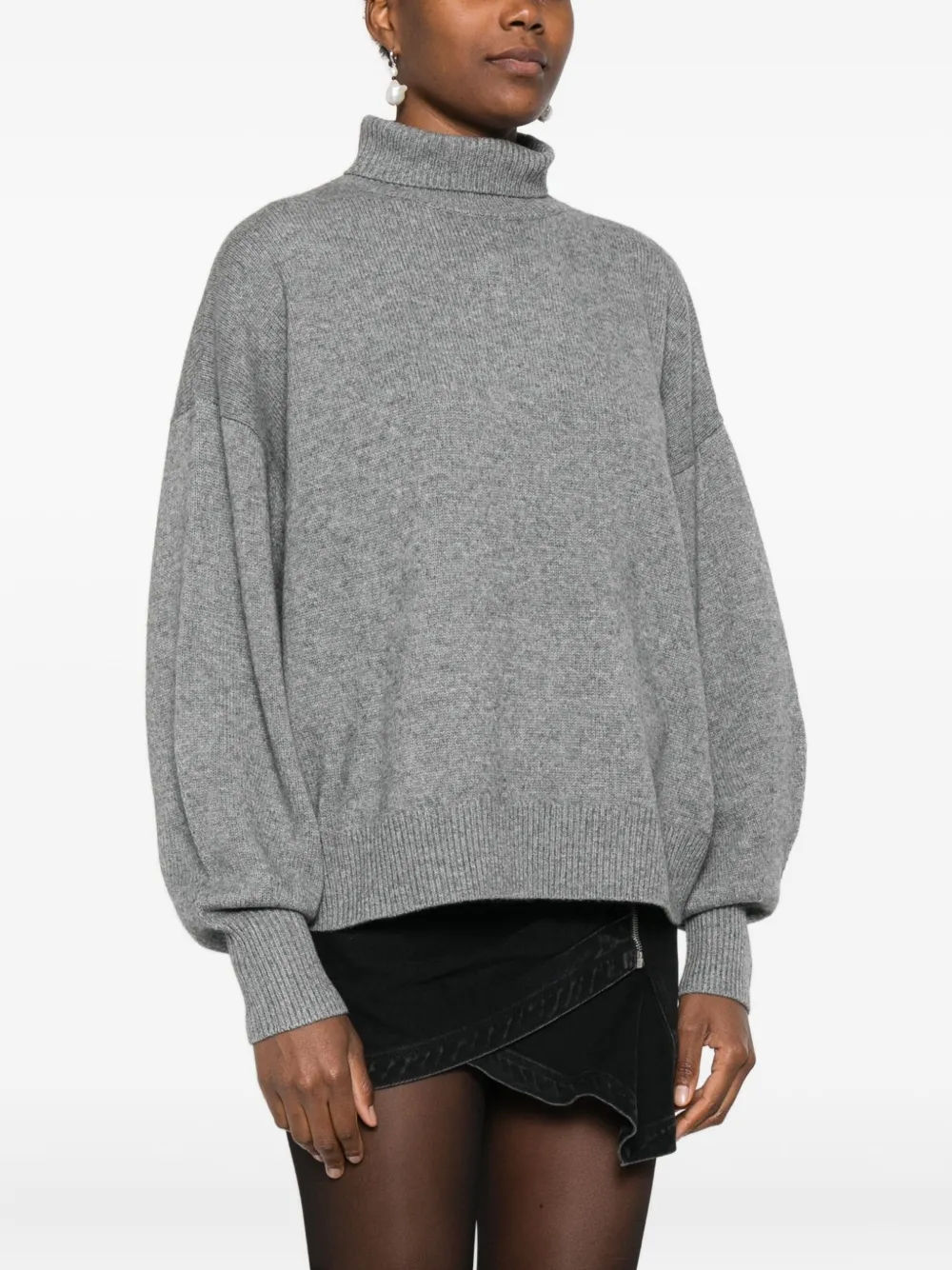 Isabel Marant Aspen Roll-neck Sweater In Gray