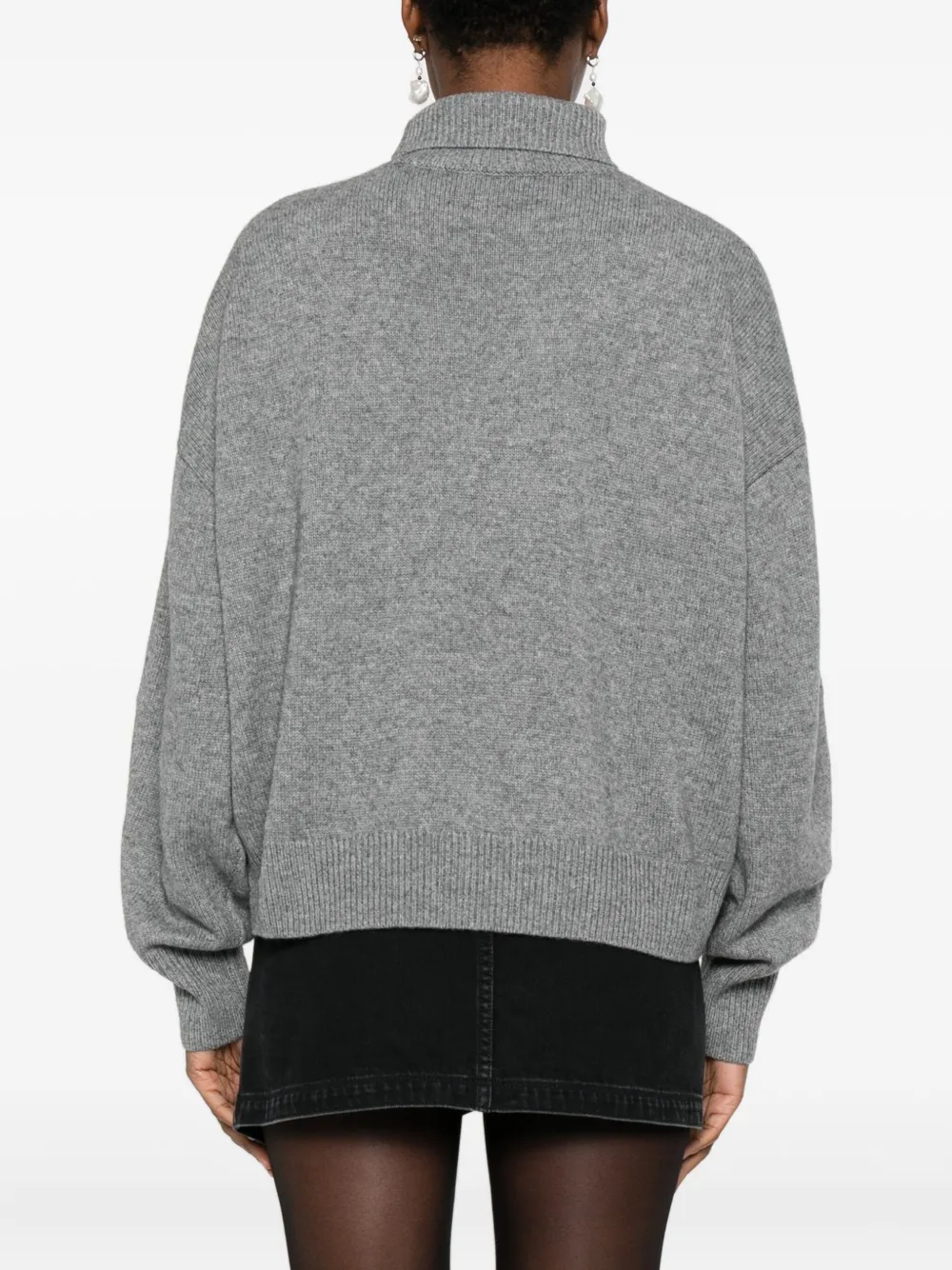 Isabel Marant Aspen Roll-neck Sweater In Gray