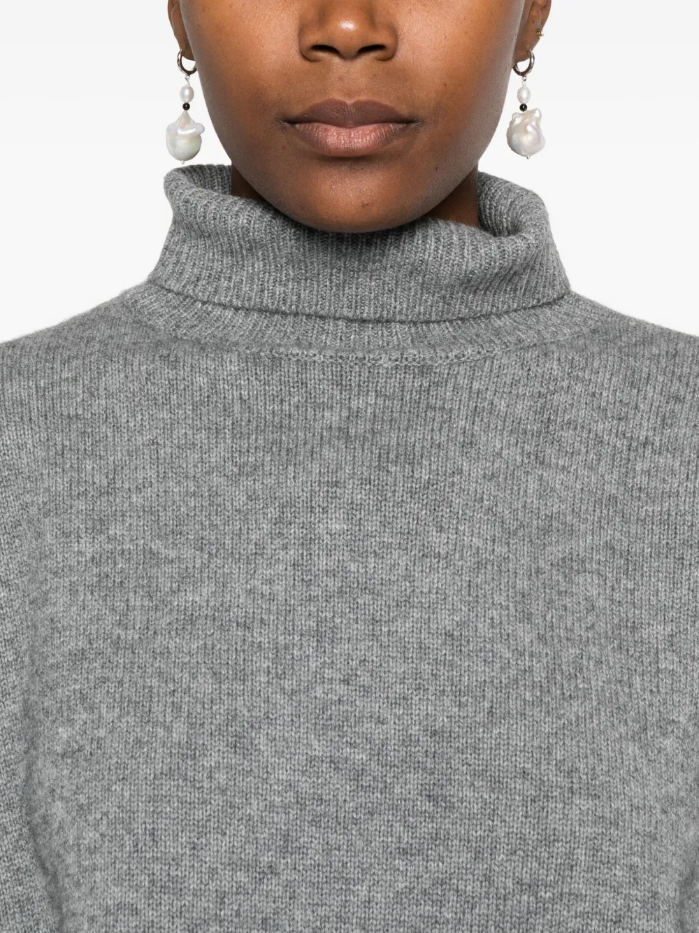 Isabel Marant Aspen Roll-neck Sweater In Gray
