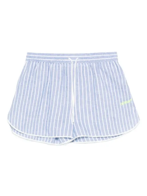 Off-White shorts con motivo de rayas