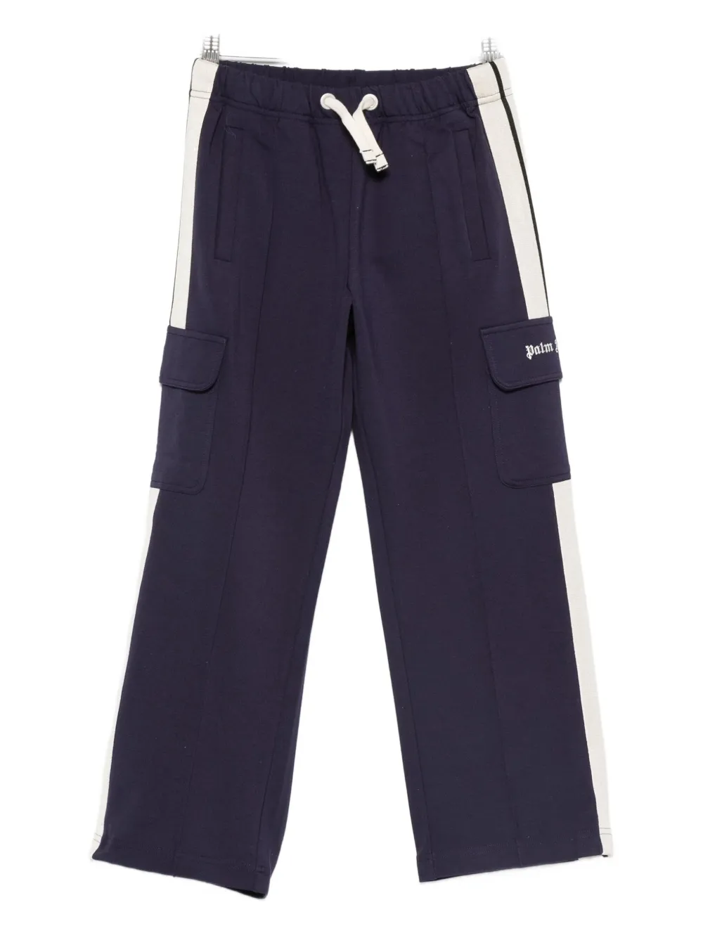 Palm Angels Kids' Striped Track Pants In Blue