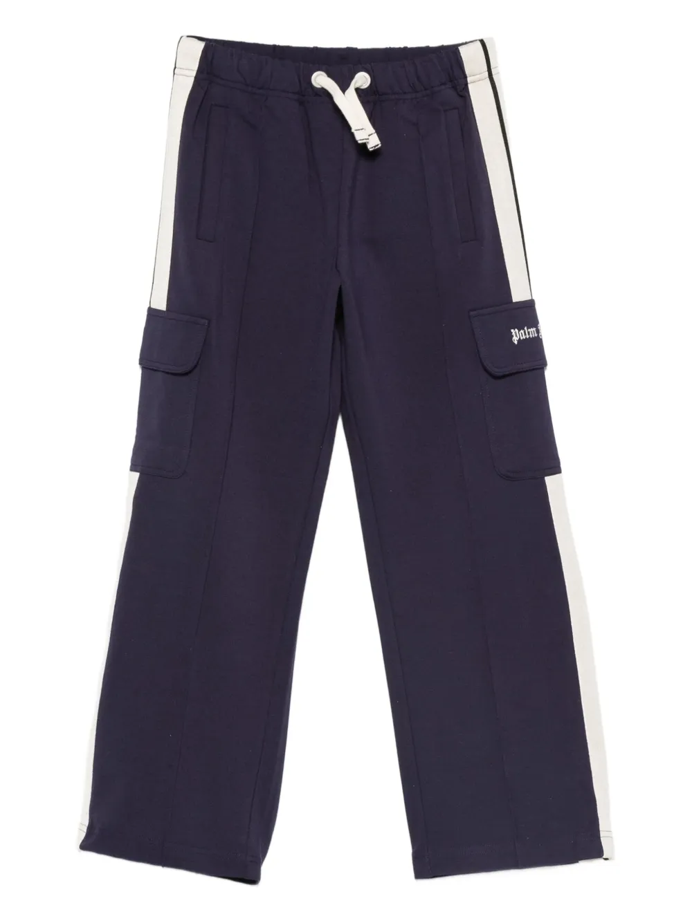 Palm Angels Kids striped track pants - Blu