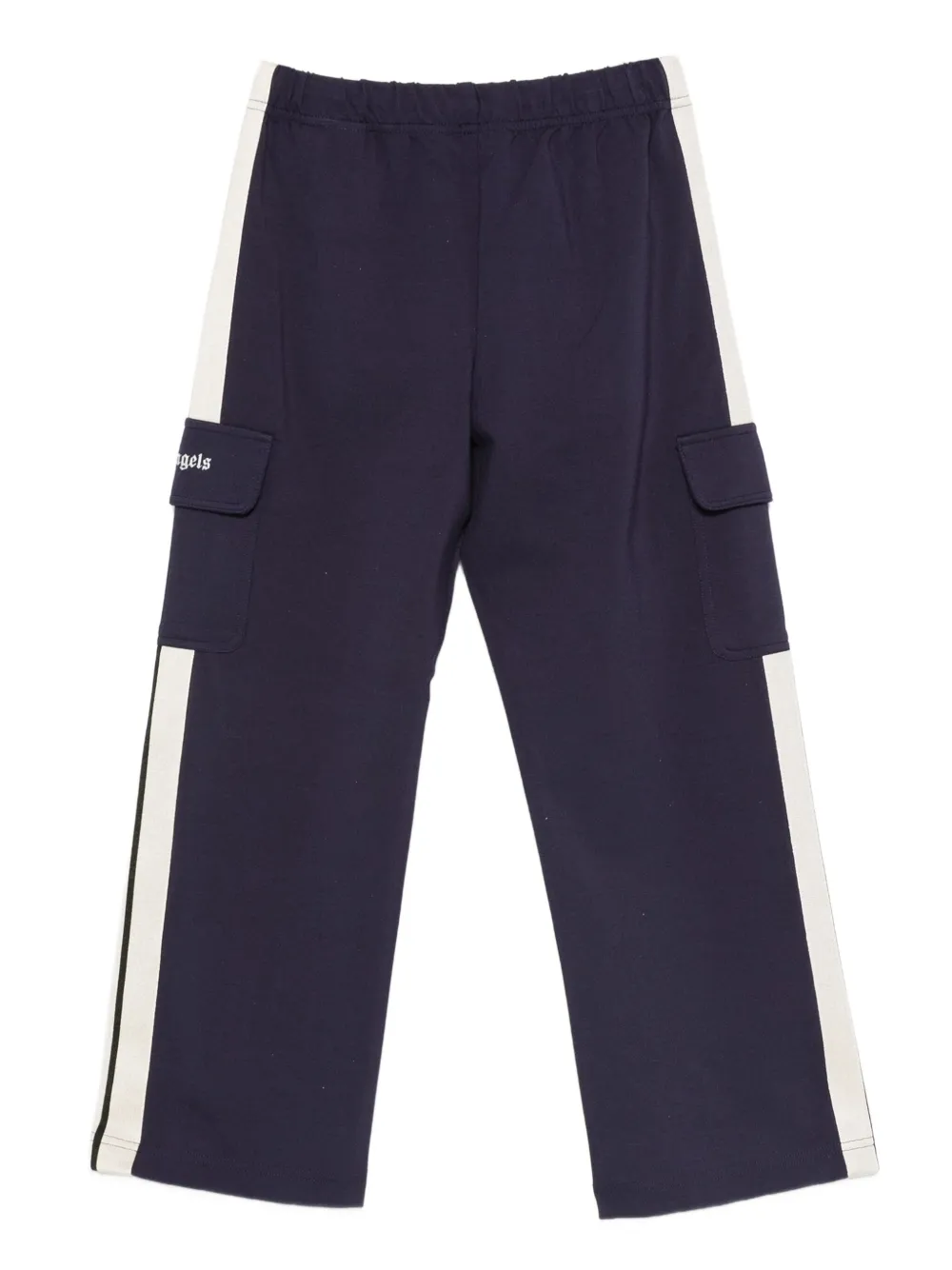 Palm Angels Kids Gestreepte trainingsbroek Blauw
