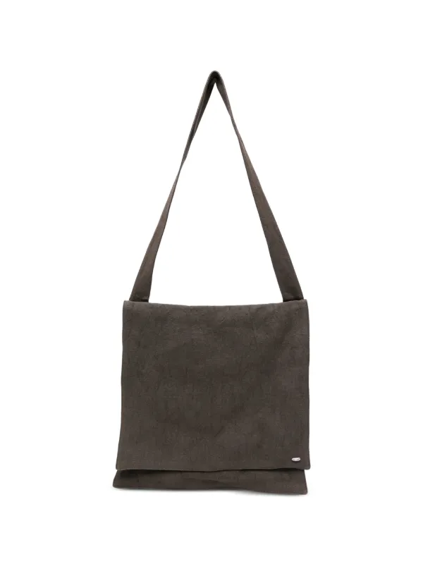 OUR LEGACY Grande Slack Linen Shoulder Bag in Green