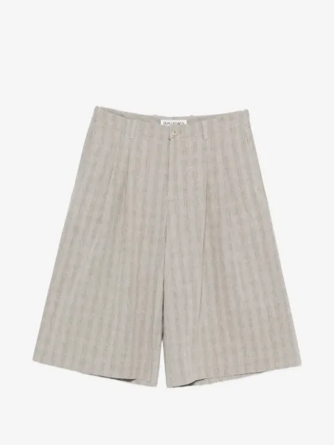 OUR LEGACY Split checked shorts