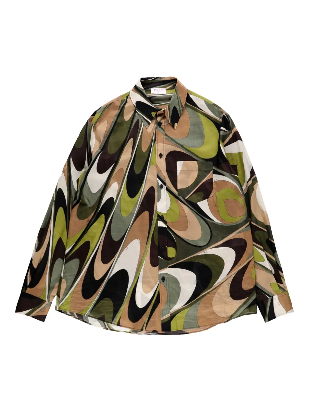 PUCCI Onde muslin printed shirt | Green | Image 1