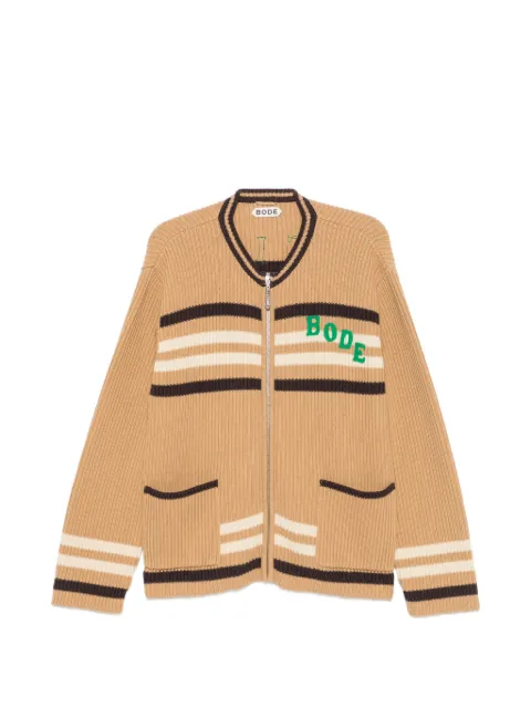 BODE Timber stripe cardigan