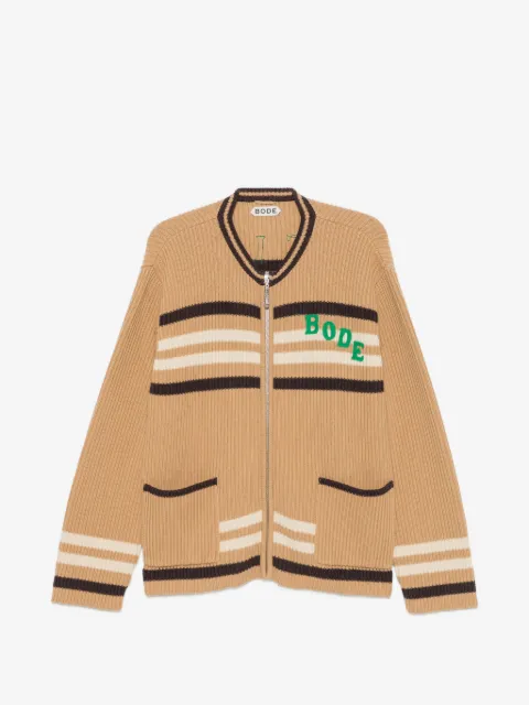 BODE Timber stripe cardigan