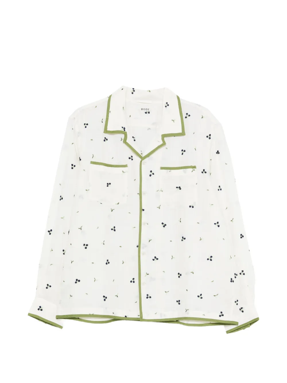 BODE Blackberry long-sleeve shirt | Neutrals | Image 1