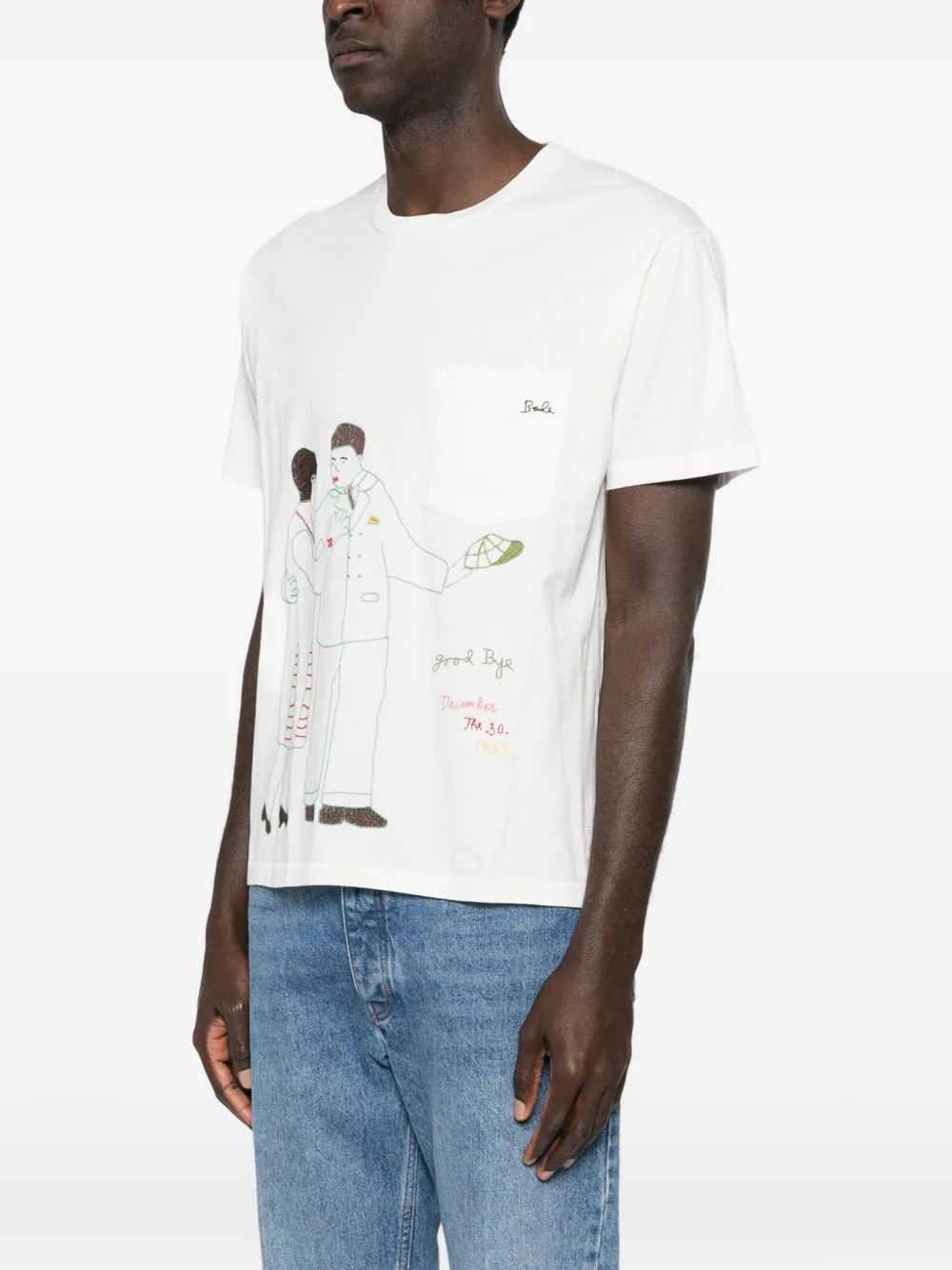  Bode Camiseta Companion - Blanco 