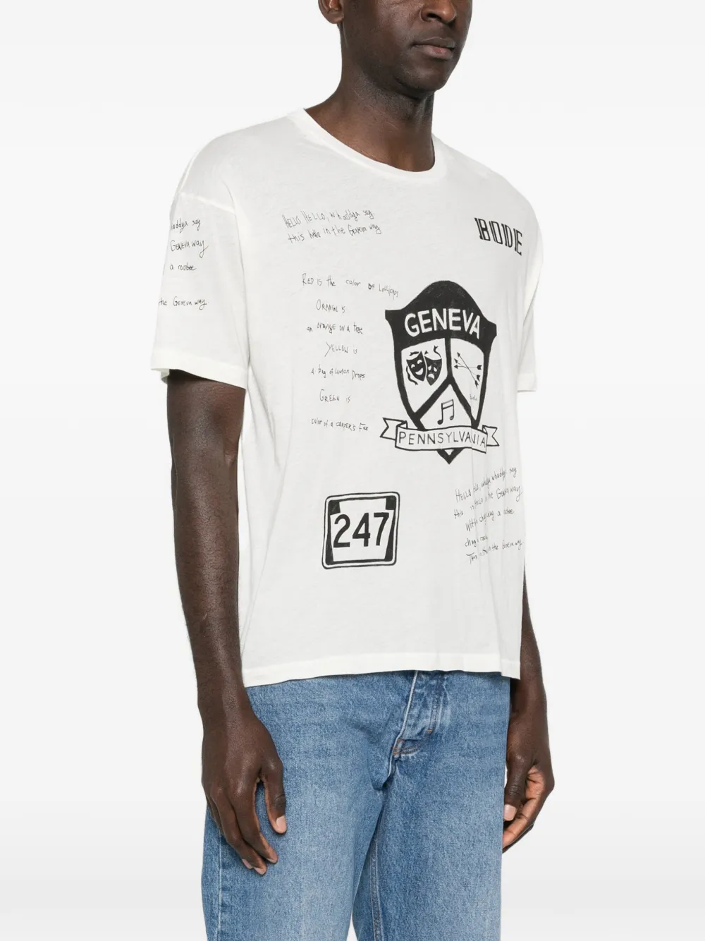  Bode Camp Crest Graphic-print T-shirt - White 