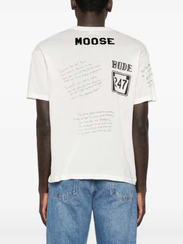 BODE Camp Crest graphic-print T-shirt | White | FARFETCH