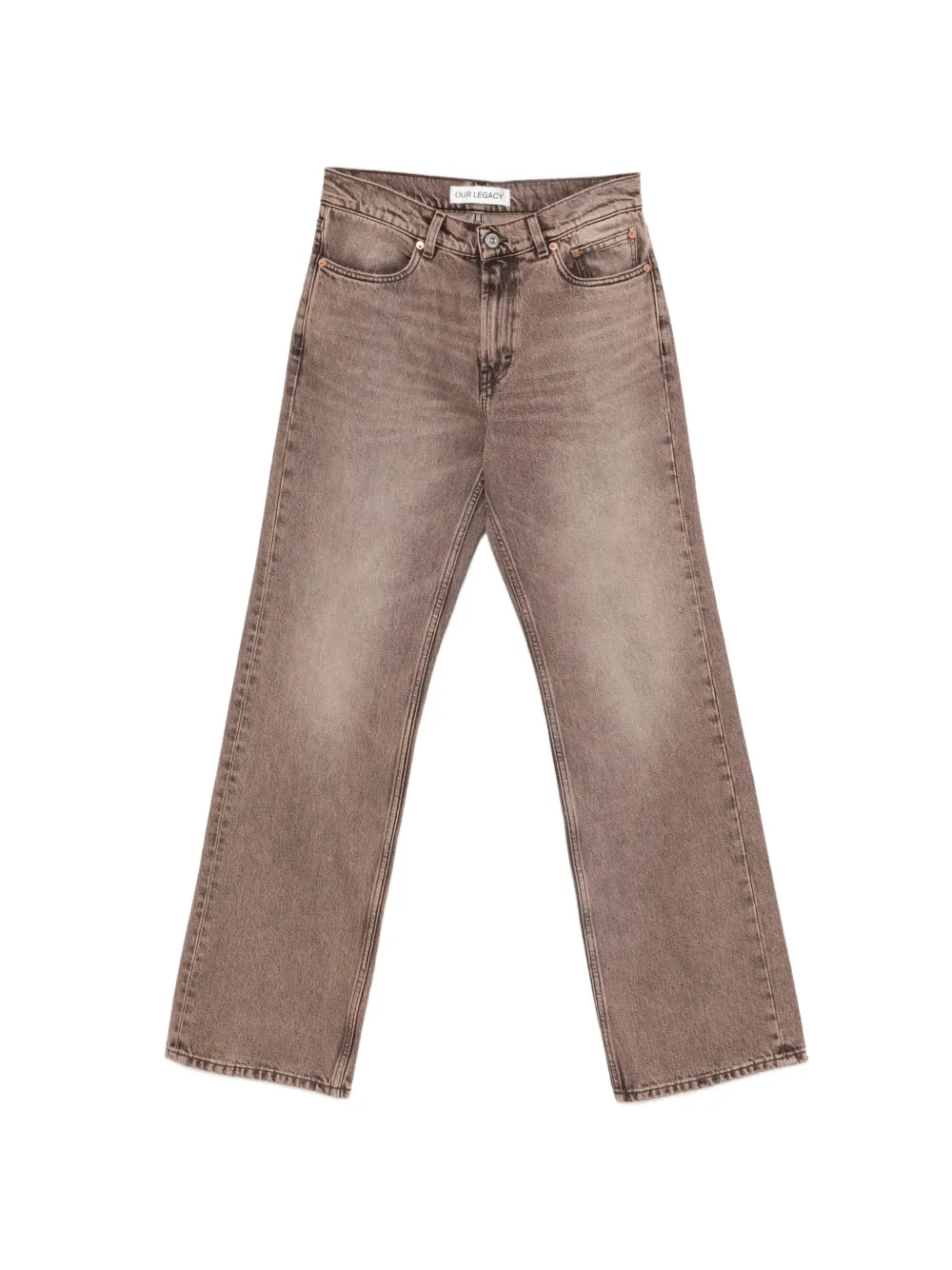 OUR LEGACY Carlson Cut jeans - Marrone
