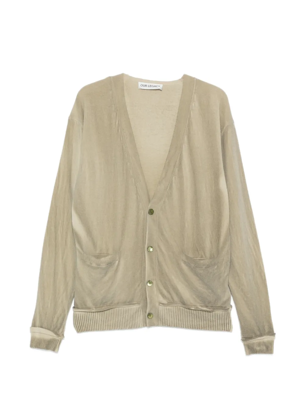 OUR LEGACY long-sleeve cardigan - Verde