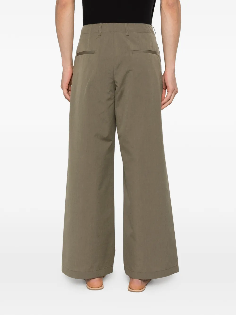 OUR LEGACY Bridge broek met riemlussen Groen