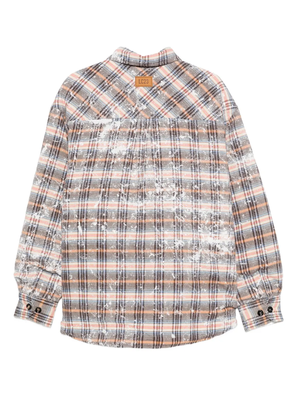 LC23 checked paint-splatter shirt jacket | Shirt Jackets | Image 2