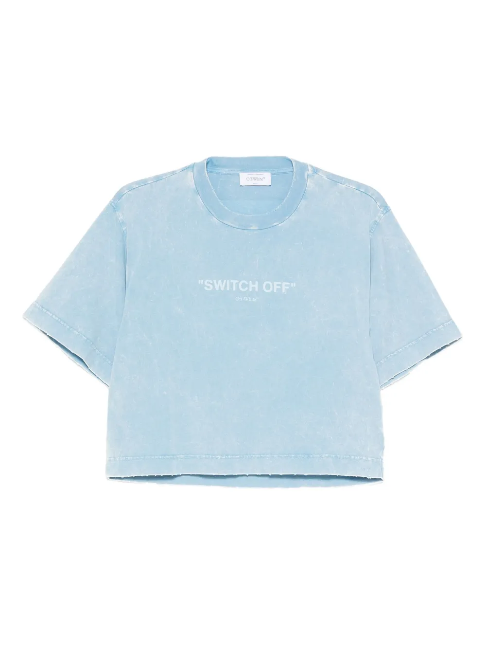 Off-White playera corta con logo estampado | azul | Image 1