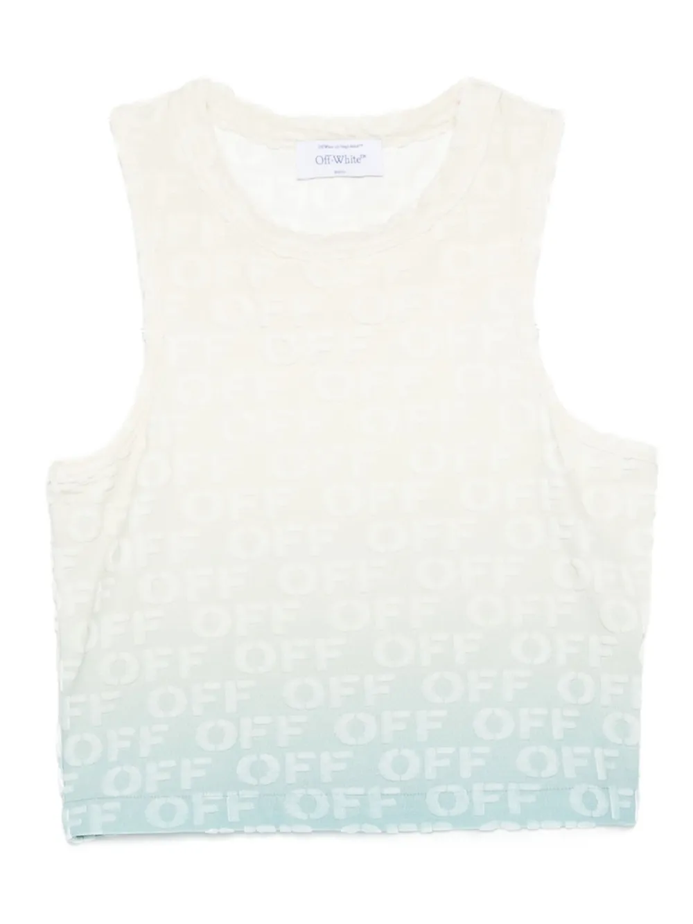 Off-White camiseta con monograma en jacquard | blanco | Image 1