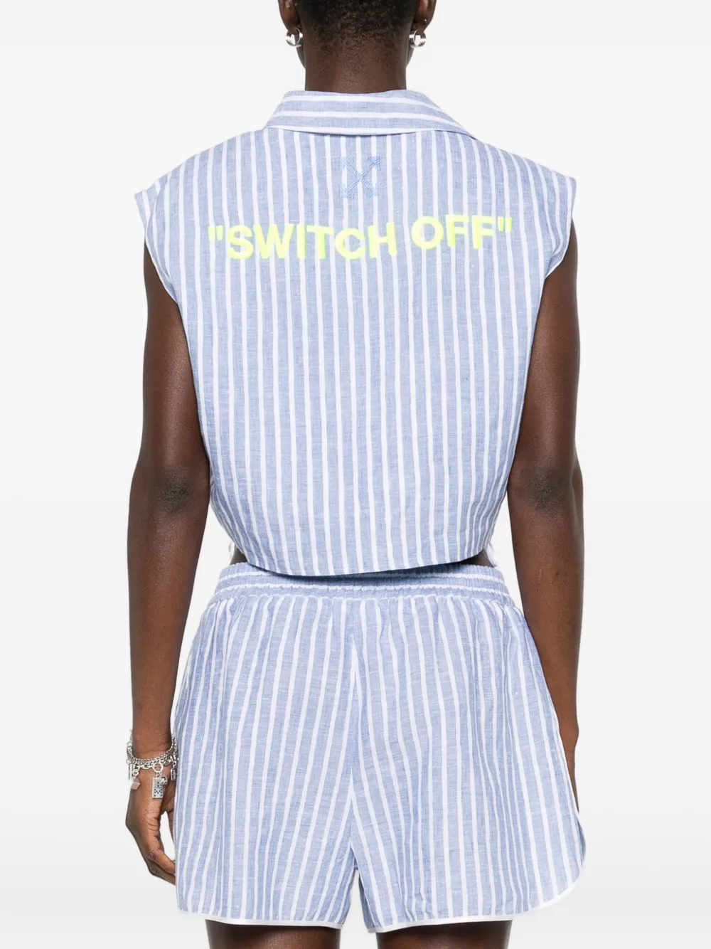 Off-white Gestreiftes Top In Multi