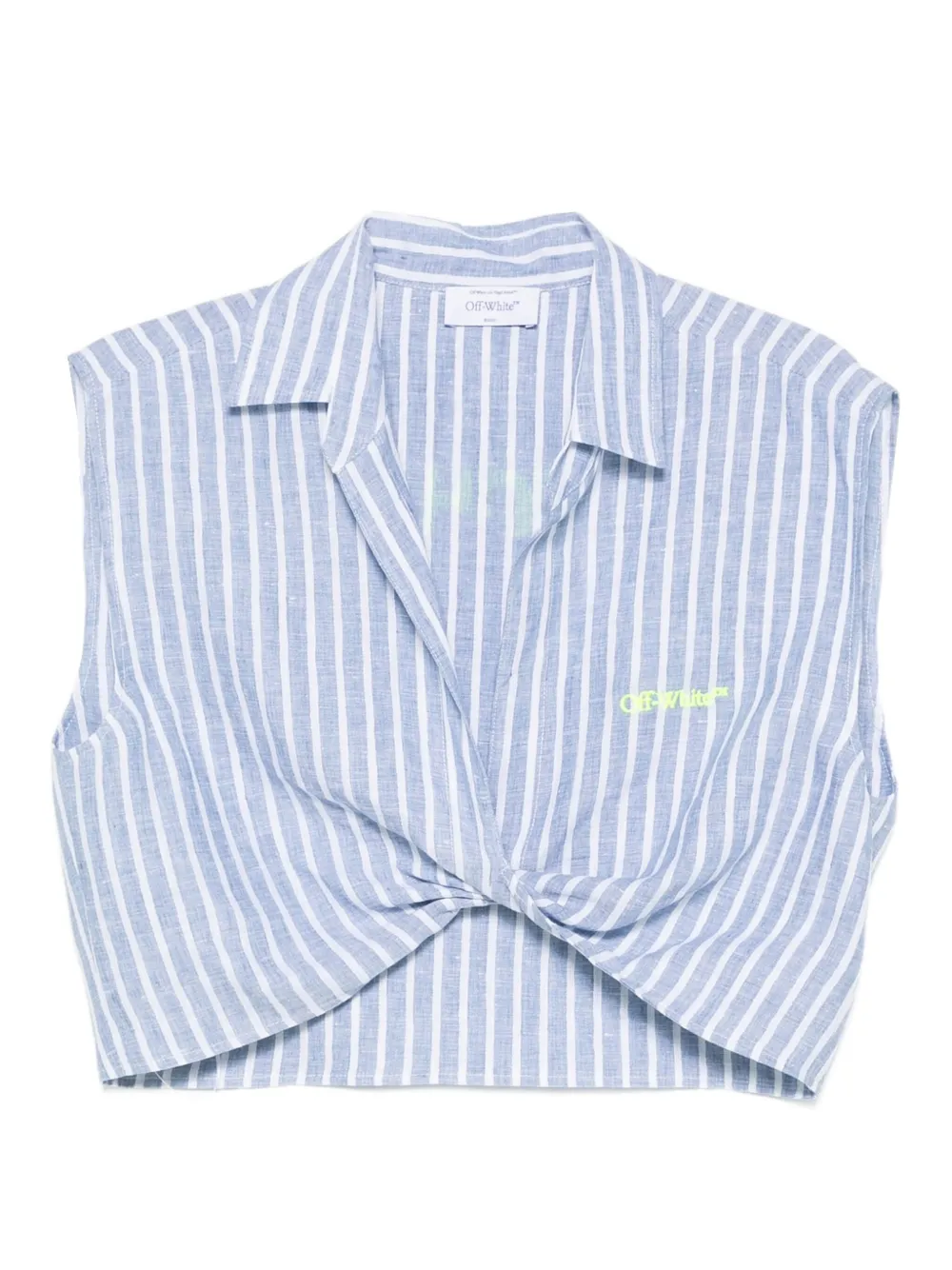 Off-White camiseta con rayas estampadas | azul | Image 1