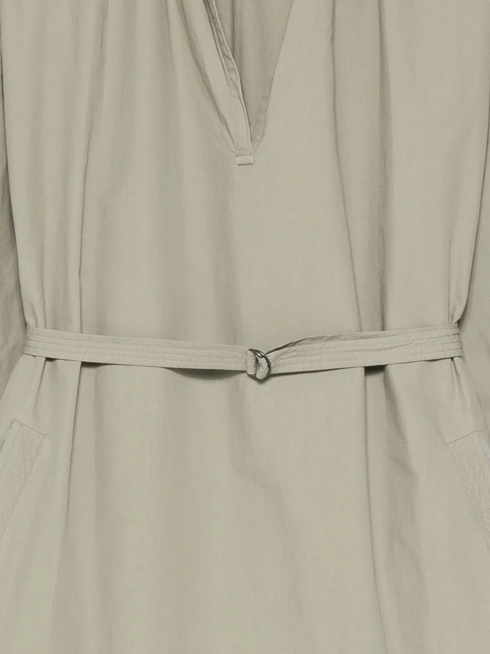 Christian Wijnants Belted Shirt Dress In Gray