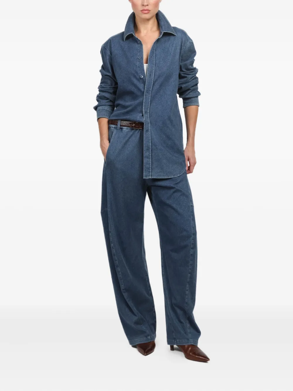 Tibi collared denim shirt | Shirts | Image 2