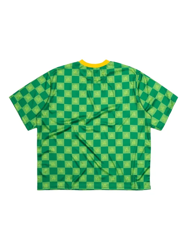 Sinclair checkerboard-pattern T-shirt Green FARFETCH IN