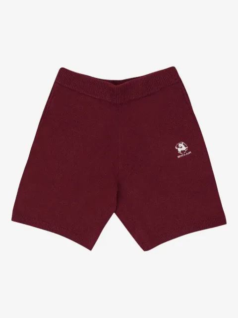 Sinclair bouclé "Burgundy" shorts