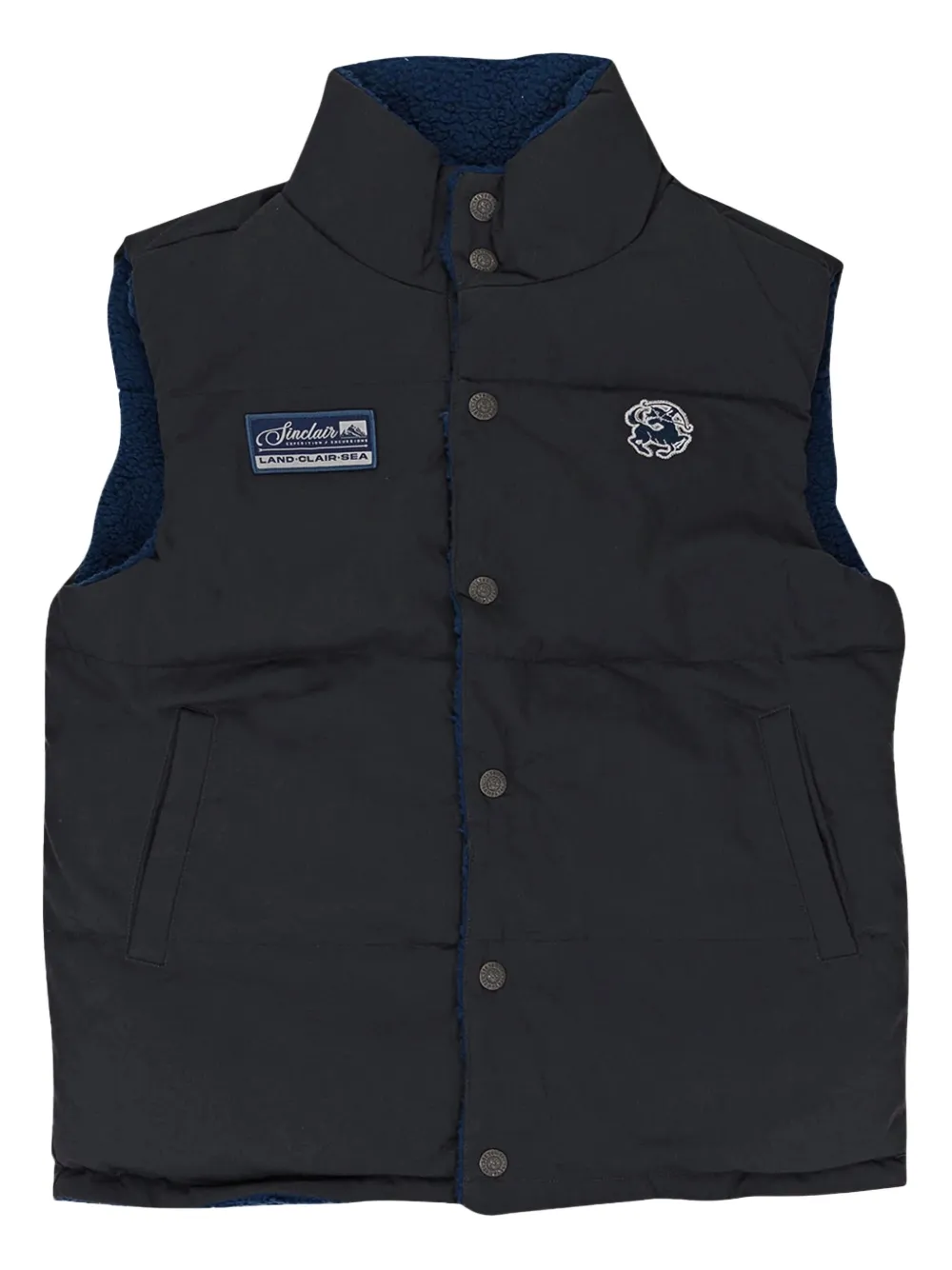 Sinclair quilted puffer vest | Black | Image 1