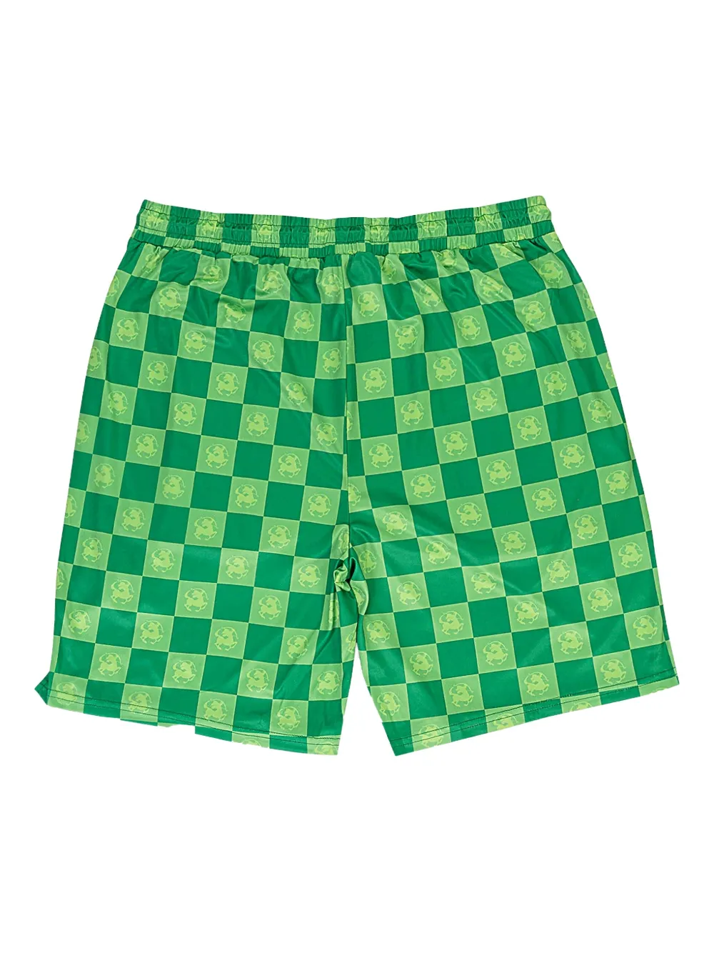 Sinclair Checkered Track Shorts In Green