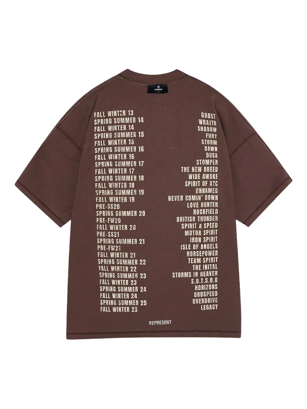 Represent Living Legacy Tour T-shirt In Brown