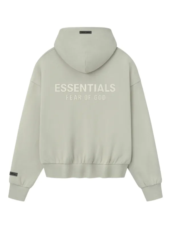 FEAR OF GOD ESSENTIALS zip-up Hoodie | Grey | FARFETCH TR