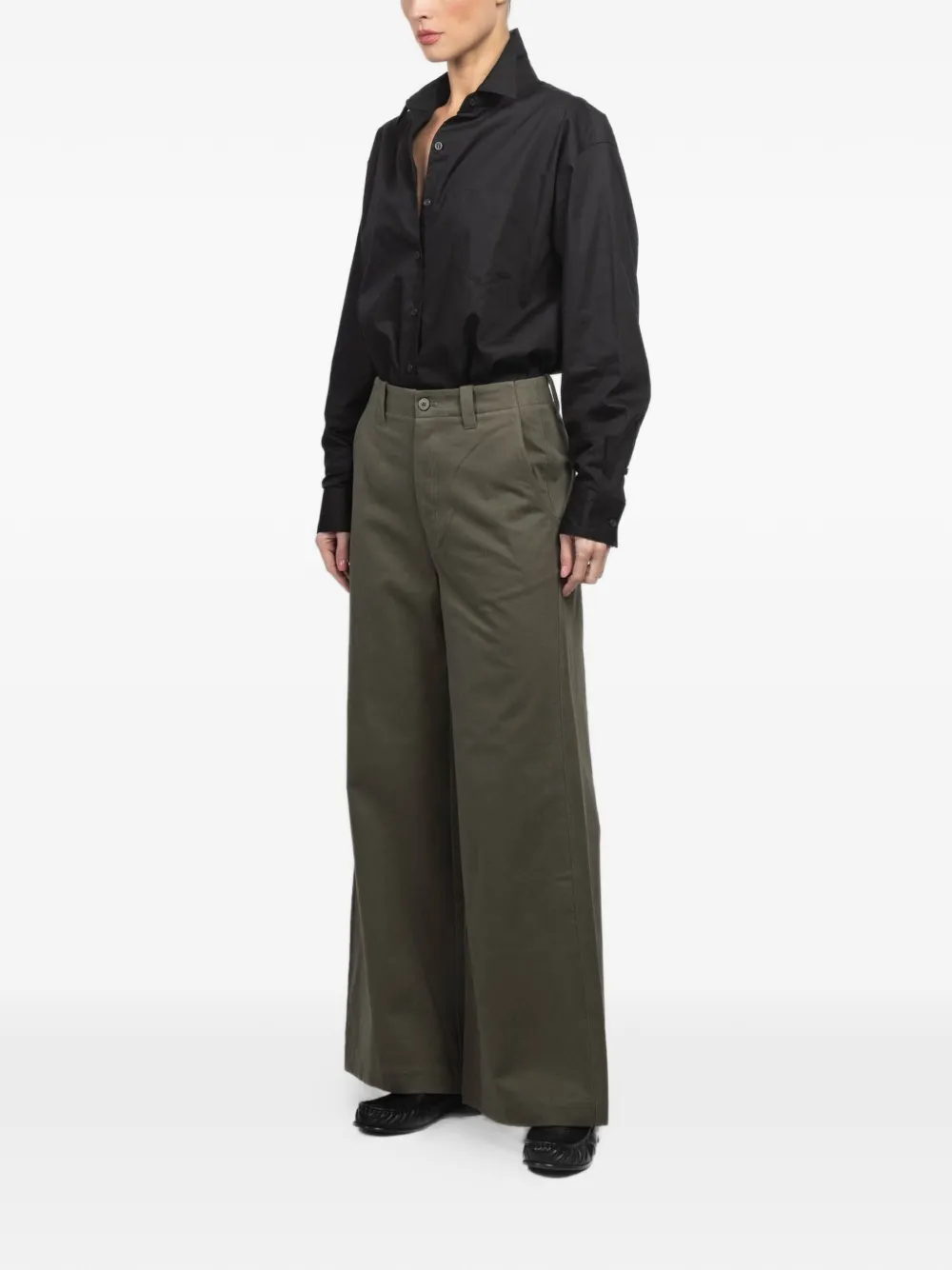  Jamie Haller Off Duty Patch-pocket Trousers - Green 