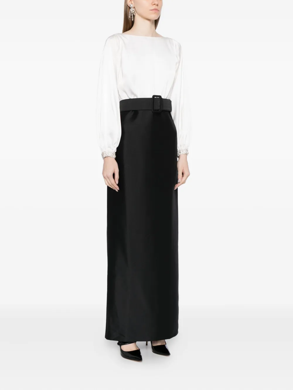 Sachin & Babi Astor Gown In Black