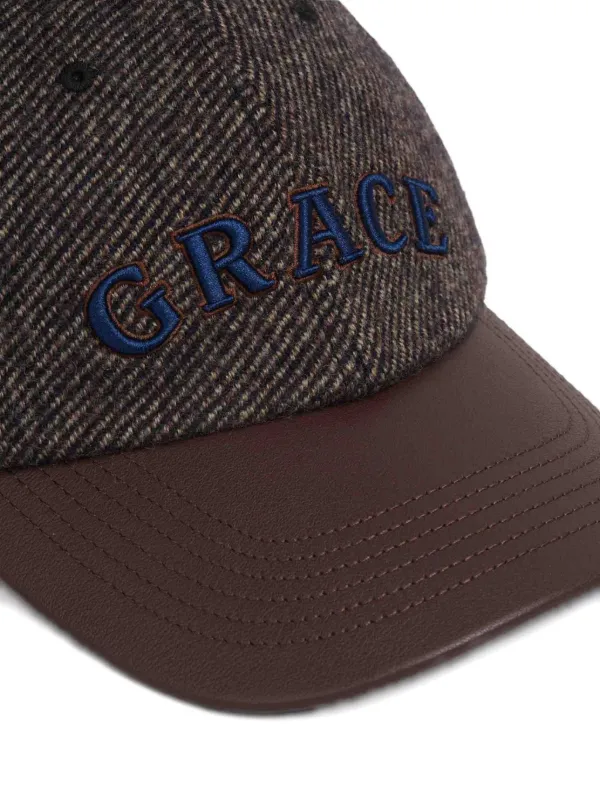 Wales Bonner Grace Cap | Brown | FARFETCH display picture 2